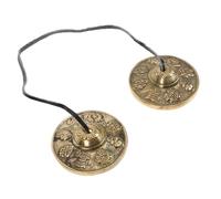 Hemobllo Cloche Méditation Cuivre Pur Cymbale Tibétaine pour Yoga et Méditation Instrument Percussion Bouddhiste Compact et Équilibre Énergie et Relaxation