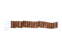 Hemobllo Clôture Décorative Facile à Installer en Bois Carbonisé Marron Barrière Basse Réutilisable Ambiance Naturelle Pastorale pour Jardin et Pelouse