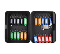 Hemobllo Coffre à Clés Mural Sécurisé à Code 20 Emplacements Boîte de Gestion des Clés en Métal Robuste Anti-Rayures pour Hôtel Propriété et Bureau Porte-Étiquettes Numérotés