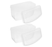 Hemobllo Coffret de Rangement pour Masque de Plongée et Lunettes de Natation, 2 Pièces, Coque Rigide en PP, Portable et Gain de Place pour la Piscine