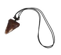 Hemobllo Collier Dent De Requin Pour Homme Rétro En Résine Artisanale, Bijou De Cou Tribal, Chaîne De Cou Confortable, Collier De Plage Pour Hommes, Accessoire Pour Usage Quotidien