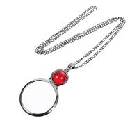 Hemobllo Collier Loupe Monocle Portable Pour Homme Lentille Grossissante Chaîne De Collier Loupe Suspendue