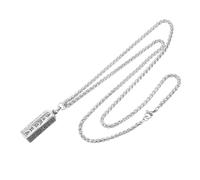 Hemobllo Collier Pendentif Amulette Homme En Plaqué Argenté Ouvrable Pour Liquides, Collier Diffuseur D’huiles Essentielles, Bijou Ethnique Six Mots, Usage Quotidien Et Soirée