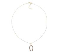 Hemobllo Collier Pendentif Fer à Cheval En Métal Doré Micro-zircone Pour Homme Et Femme, Accessoire Léger Et Confortable Pour Soirée Et Fête, Chaîne Unitaire