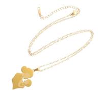 Hemobllo Collier Pendentif Mère-garçon Fille Doré Élégant pour Fête des Mères Bijou Charmant et Confortable Unique Maman et Garçon Fille Accessoire Chic et Facile Couleur