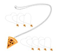 Hemobllo Collier Pendentif Pizza Amitié En Parts, Chaîne Pour Femmes, Design Ludique à Partager, Matériau Solide, Pour Fêtes Et Anniversaires