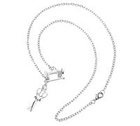 Hemobllo Collier Pendentif Vintage Alliage avec Mini Ciseaux de Couture Créatif pour Femme Chaîne Clavicule Élégante Accessoire Mode et Original