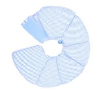 Hemobllo Collier Postopératoire en Mousse pour Chien et Chat Protecteur Souple Taille M Couleur Bleue à Carreaux Collier Anti-Griffures Confortable pour Convalescence et Cicatrisation