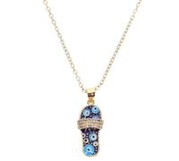 Hemobllo Collier pour Homme Pendentif Pantoufles en Cuivre Massif, Chaîne de Clavicule Créative, Accessoire Couple, Décoration de Cou Originale, Bijou