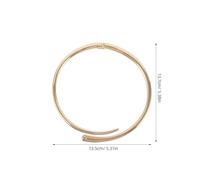 Hemobllo Collier Ras du Cou Femme en Métal Brillant Ouvert à Charnière à Ressort, Collier Géométrique Ajustable pour Cérémonie et Soirée Chic