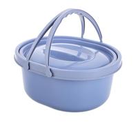 Hemobllo Commode Toilettes de Chevet siège de Toilette de Camping Toilettes pour Camping-Car bassines de lit pour Hommes Toilettes de Voyage Toilettes portatives pour Voiture PVC Ciel Bleu