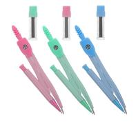 Hemobllo Compas de Dessin Métal 3 Ensembles Ajustables Stables pour Tracer Cercles Précis Kit Scolaire pour Dessin Technique et Géométrie Collège