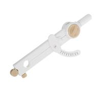 Hemobllo Compas de Dessin Multifonctionnel Blanc Échelle Numérique Outil Circulaire de Précision en Plastique Boussole Mathématique pour Enseignants et Matériel Pédagogique Scolaire