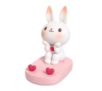 Hemobllo Compatible avec Cartoon Lapin Phone Stand:Mignon Rabbit Heart Phone Holder Desk Decor for Universal Cell Phone Tablet