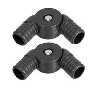 Hemobllo Connecteur Tube Robuste Lot de 2 pour Fauteuil Inclinable Pliable, Accessoires de Remplacement pour Chaise Longue Salon et Bureau, Articulation Mobile Plastique pour Usage