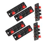 Hemobllo Connecteurs De Haut-Parleur Stéréo Avec Bornes Pour Câbles D'Enceintes Plaque De Connexion Facile À Installer Pour Applications Domestiques Et Industrielles Transfert De Signal Optimal