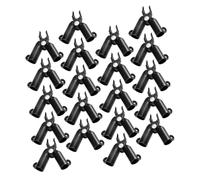 Hemobllo Connecteurs pour Treillis De Plantes, 20 Pièces : Piquets Réglables De Type A, Connexion pour Piquets De Jardinage, Supports De Plantes en Acier Métallique, Accessoires 8 mm