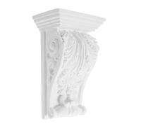 Hemobllo Console D'angle Décorative En Pu Sculpté Style Européen Pour Corniche Et Décoration Murale Intérieure 8x5x3 Pouces Matériau Résistant