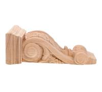 Hemobllo Console En Bois Sculpté Corbeau Sculpté Décoratif Applique Murale Pour Cuisine Et Cheminée Moulure D’Angle Ornementale Bois Robuste 14.20 X 8.00 X 5.00 Cm