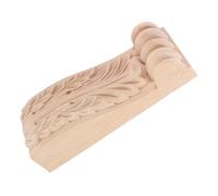 Hemobllo Console Murale en Bois Sculpté, Style Européen, 5 x 12,3 Cm, Bois Massif, Sculpture Précise, Décoration Intérieure Classique, Adaptabilité Polyvalente