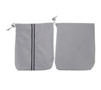 Hemobllo Coques de Rétroviseurs Latéraux de Voiture Gris 600d Enduit Argenté, Protection Étanche Anti-pluie et Vent avec Bande Réfléchissante, Compatible Véhicules Variés, Protection