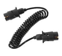 Hemobllo Cordon Spiralé pour Remorque Rallonge Électrique 5M Adaptateur Compatible Utilisation Remorque et Camping-Car Câble Flexible et Portable Alimentation Feux Arrière