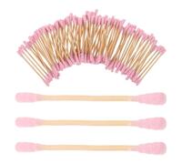 Hemobllo Cotons-Tiges de Maquillage à Double Embout Spiralé 76 CM Bâtonnets de Coton Beauté en Bois Rose 1000 Pièces Applicateurs pour Démaquillage et Nettoyage des Oreilles