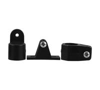 Hemobllo Coulisseau de Mâchoire Articulée Marine pour Tube 22mm, Noir | Kit de Fixation pour Bimini, Installation Rapide et Démontage, Plastique Résistant aux Intempéries, Bateau
