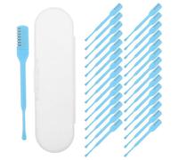 Hemobllo Coupe-Poils de Nez Manuel Double Embout Cure-Oreilles Plastique et Métal Lot de 48 Pièces Bleu Outil Portable sans Pile pour Nettoyage Précis des Oreilles et Épilation Nasale