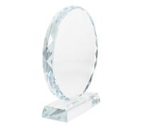 Hemobllo Coupe Trophée en Verre Transparent pour Cérémonie de | Verre, Forme Gobelet, Base Élargie et Stable, Surfaces Polies, Effet Clair, Résiste au Jaunissement