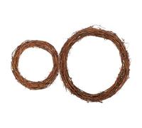 Hemobllo Couronne Bonhomme de Rotin DIY pour Porte Décoration Murale Festive pour Mariages Fêtes et Noël Couronne Naturelle Vigne pour Intérieur et Extérieur