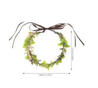 Hemobllo Couronne De Cosplay D'elfe Verte Unisexe En Feuilles Légères Cœur Décoratif Pour Séances Photo Cosplay Mariage Forêt Élégant Taille Unique