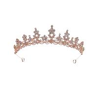 Hemobllo Couronne de Mariage Cristal Tiare Durable Accessoire Cheveux pour Mariage et Fêtes