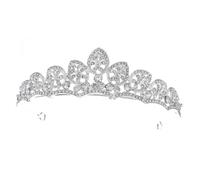 Hemobllo Couronne de Mariée Rhinestones Diadème Élégant pour Festivals et Fêtes Accessoire de Mariage Couronne Décorative pour Filles et Adultes