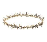 Hemobllo Couronne D'épines Dorées pour Femme, Coiffe Renaissance, Accessoire de Fête Et de Danse, Couronne de Bal de Fin D'année, Bandeau Vintage