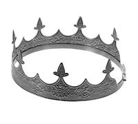 Hemobllo Couronne en Métal pour Hommes Ajustable, Accessoire Cosplay Élégant, Couleur Noir Foncé, Unisexe pour Fêtes, Bals et Performances, Taille Unique