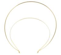 Hemobllo Couronne Halo Double Métal Serre-tête Pour Coiffure Mariage Déesse Accessoire De Cheveux Diy Pour Femmes Filles Fêtes Halloween