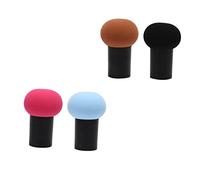 Hemobllo Coussin Cosmétique Champignon 4pcs en Plastique Facile à Nettoyer pour Maquillage Visage, Forme Créative, Couleurs Variées, Économise Poudre, pour Maquillage Couleur Aléatoire