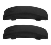 Hemobllo Coussin D’accoudoir Noir Classique en Mousse Haute Densité, 1 Paire, pour Chaise Pliable de Camping, Fauteuil de Bureau et Chaise de Terrasse, Accessoire Confortable pour Usage