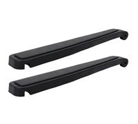 Hemobllo Coussin D'accoudoirs de Rechange pour Chaise de Plage Pliante - Paire de 2 Coussins Noirs Vis de Fixation - Souple Compatible Chaises Longues et Fauteuils Inclinables D'extérieur