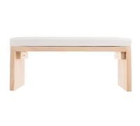 Hemobllo Coussin de Manucure en Bois Véritable Blanc, Repose-poignet Confortable et Élégant pour Salon de Nail Art, Réduit la Fatigue du Cou Lors du Travail de Manucure