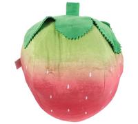 Hemobllo Coussin Fraise en Peluche Douce, Décoratif, Rembourré PP Coton | Forme Fruitée Réaliste, Housse Polyester Amovible Lavable, Style Ludique pour Chambre, Lit et Canapé