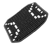 Hemobllo Coussin Rafraîchissant Siège Auto en Perles Naturelles Noir Monobloc, Coussin Ventilé pour Voiture, Confort D’été, Support Massant pour Conducteur et Passager
