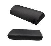 Hemobllo Coussin Semi-cylindrique Ergonomique pour Bureau Mousse Médicale Antidéformante Tapis de Pause Confortable pour Jambes et Dos Noir Antidérapant
