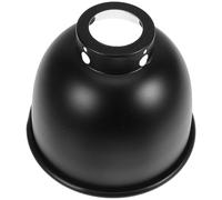Hemobllo Couvercle de Lampe Chauffante, Dôme Réfléchissant Noir en Métal | Installation sans Outil, Démontage Rapide, pour Terrariums en Verre et Petits à Moyens Habitats
