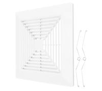 Hemobllo Couvercle De Ventilation De Salle De Bain De Ventilateur De Plafond Moderne Installation Facile Résistante à Humidité Design Élégant Pour Optimiser La Circulation Air