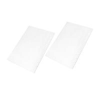 Hemobllo Couverture de Cahier Rechargeable en Acrylique Transparent 2 Pièces, Portable et Adaptable pour Agenda A5, Design Minimaliste pour Journal de Voyage