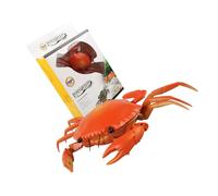 Hemobllo Crabe Télécommandé Rouge Jouet Éducatif pour Garçon et Filles Modélisation Haute Simulation en ABS pour Fêtes à Thème Animalier