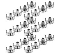 Hemobllo Crampons Antidérapants pour Chaussures D'hiver en Acier Inoxydable 40pcs Système D'installation Rapide et Pointes Amovibles pour Promenades Hivernales et Alpinisme
