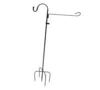 Hemobllo Crochet de Jardin Robuste pour Suspensions Support Drapeau et Porte Plante Extérieur Piquet de Terre pour Lanternes Mangeoires et Pots Suspendus